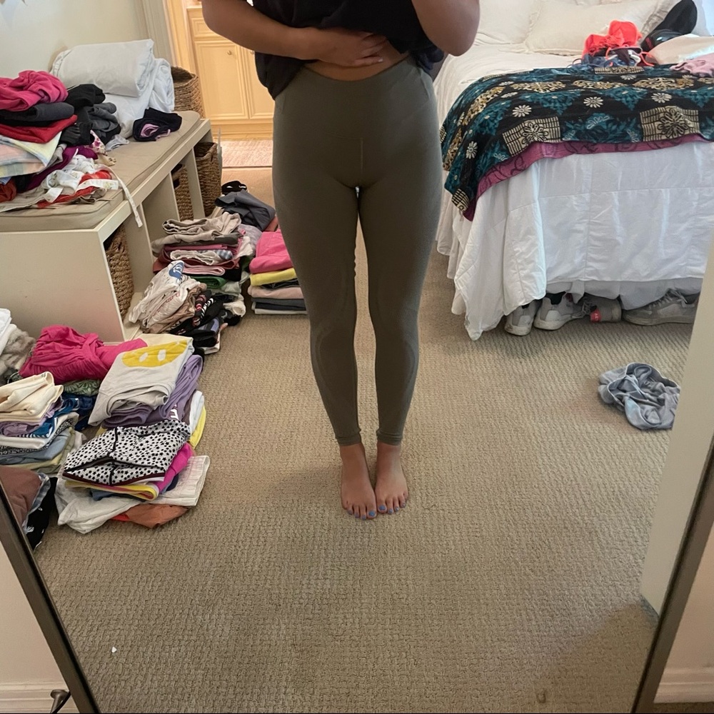 Lululemon Cut Out Gray Leggings